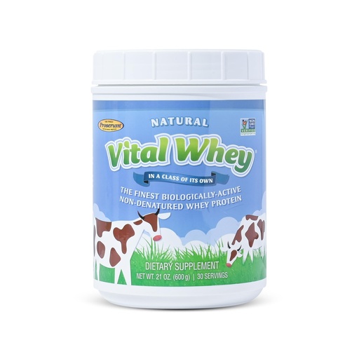 [BRSWIZAFO4ABYG36] Grass-Fed Whey Protein Powder for Immune Vitality, Natural Flavor 600g (30 Servings), 15g Protein Per Serve, Vital Whey, Clean Holistic, Wellness Nutrition