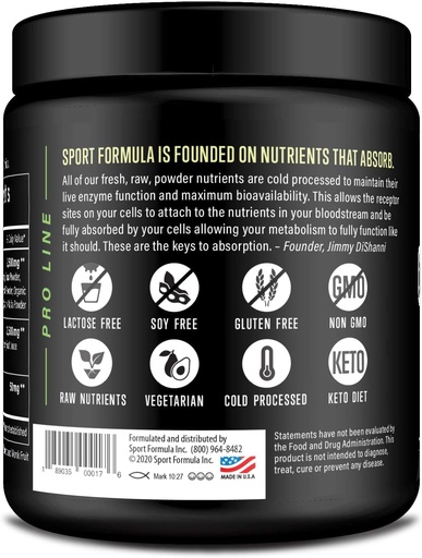 [BRSWYAT3BUJQIG3K] Organic Greens Superfood Powder, Cold Pressed Vegan ja Keto Powder, ei-GMO, Low Calorie Daily Green Juice Powder