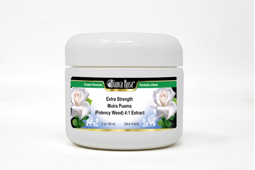[BRSWI2QRPMDQE3TG] Bianca Rosa Extra Strength Muira Puama (Potency Wood) 4:1 Extract Cream (2 oz, ZIN: 514232)