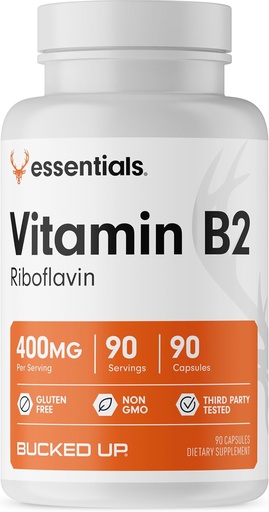 [BRSW2AILDIPWE2DJ] Cocer la vitamina B2 400 mg cápsulas, esenciales (90 piezas)