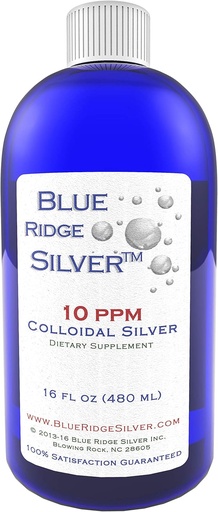 [BRSWKEIABUOBMDT6] 10 ppm 16 oz Colloidal Silver Natural Immune Support Health Suplemento