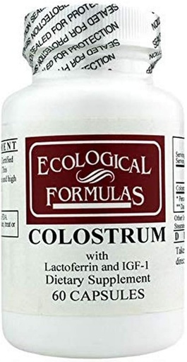 [BRSWGHAOC4OWODQ2] Ekoloģiskās formulas Colostrum 300 Mg, White, 60 Count