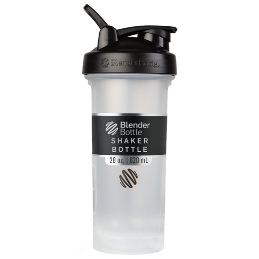 [BRSWGBQCOVYWKCTX] BlenderBottle Classic V2 Shaker Bottle Perfect for Protein Shakes and Pre Workout, 28-Ounce, Clear/Black