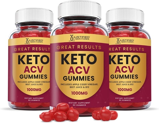 [BRSRMBD6AQHGOYI2] Оправданные лаборатории (3 пакета отличных результатов Keto ACV Gummies Advanced Formula 1000MG) Порошок гранатового сока B12 Vegan Non GMO 180 Gummys
