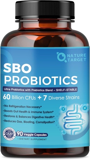 [BRSRAYAKC4MAKCDO] Probiotikoak Women and Men Digestive Health,60 Billion CFUs Spore Probiotikoak inmmune, Gut Health, SBO Probiotic Support Occasional Constipation, Gas & Bloating, 90 Veggie kapsulak