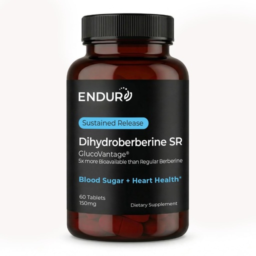 [BRSWYBI5OYCAEDY7] ENDUR Dihydroberberine - Berberine - SR (Sustained Release) Berberine for Blood Sugar, Metabolic & Weight Management, 5x Bioavailability, 6–8 HR Controlled Release, Fewer Daily Doses - 60 Tablets
