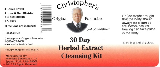 [BRSWIYABOEOQ4AL2] Dr Christopher Herbal Cleansing Extract Kit
