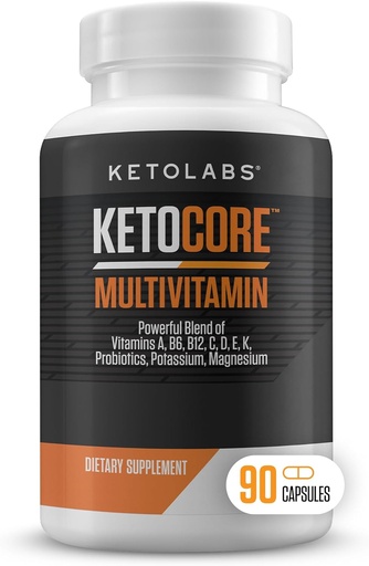 [BRSWIBINAEMRS2LA] Ketocore Keto Vitamins | Keto Multivitamin for Men & Women | Keto Supplements & Carnivore Diet Supplements, Keto Friendly Multivitamin | No Keto Flu | Magnesium & Potassium의 풍부한 | 90 캡슐