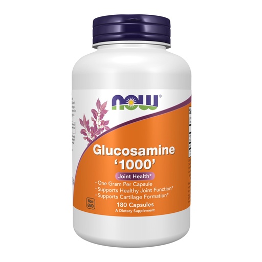 [BRSWIY32BQOBWADU] NOW Foods Supplements, Glucosamine '1000', with UL Dietary Supplement Certification, 1 g Per Capsule, 180 Veg Capsules