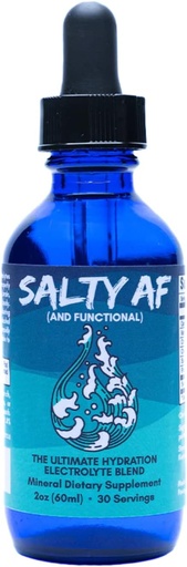 [BRSW2CT3PMGRSFL2] Eidon Ionic Minerals Salty and Functional - Unsweetened Liquid Electrolyte Drops for Water, Ultimate Hydration Support, Trace Mineral Supplement, Electrolytes Drink Mix with No Sugar, Non GMO - 2 oz