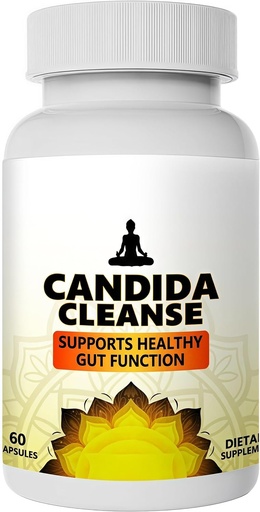 [BRSRAAAHB57WYHT7] Candida Cleanse - Gut & Colon Support - 60 Капсули - Натуральна трав'яна формула для чоловіків і жінок - Інтенсивна детоксикація & Анти дріжджова підтримка з Орегано Leaf, Wormwood, чорний горіх, каприлічна кислота