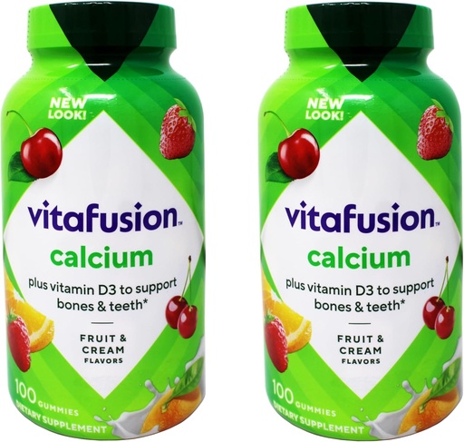[BRSWGAA6BACBYELZ] Vitafusion Calcium + D3 Gummies (200 Count)
