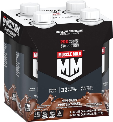 [BRSWKYL6AZ4AI3TO] Muskelmælk Pro Series Protein Shake, Knockout Chokolade, 4 Greve