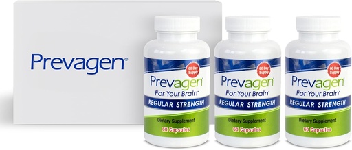 [BRSRMHD7CUHGGHQ3] Força Regular Prevagen - 180 Cápsulas (6 Mês de Fornecimento) Formulado para o seu cérebro 10mg de Apaecomorina Plus Vitamina D3