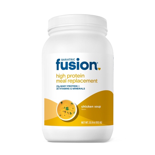 [BRSWKGYZOMORKAIZ] Bariatric Fusion Chicken Soup Meal Replacement 27g Protein Powder, 21 Serving Tub for Bariatric Surgery Patients Including Gastric Bypass and Sleeve Gastrectomy - No Gluten, Aspartame or Sugar