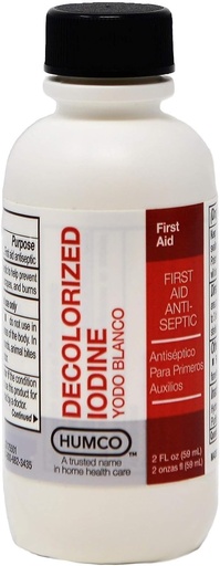 [BRSRMHT7BZ5B4E3V] Joodid Tinktuur (dekoloriseeritud jood) 2 oz (pakk 2)