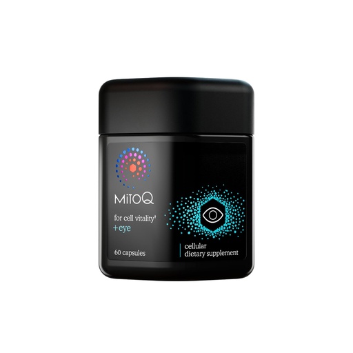 [BRSWGEAPOUFW2HQ2] MitoQ +Eye – Eye Health Supplement with Lutein & Zeaxanthin (5:1 Ratio), Bilberry, Maritime Pine Bark, Zinc, Mitoquinol | Supports Macular Health, Visual Clarity & Blue Light Defense