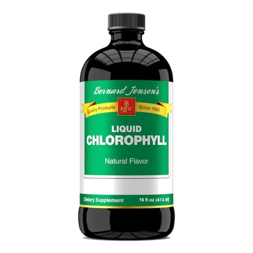 [BRSWIYTYO4HG22DU] Bernard Jensen's 100% Pure Natural Chlorophyll Flavor Liquid Supplement | Promotes Alkaline Ph | Helps to Cleanse Blood | 16 Fluid Ounce (474 ml)