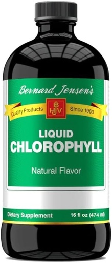 [BRSWIYTYO4HG22DU] Bernard Jensens 100% ren naturlig klorofyll flavor flytende kosttilskudd | Fremmer Alkaline Ph | Hjelper til å rense blod | 16 Fluid Ounce (474 ml)