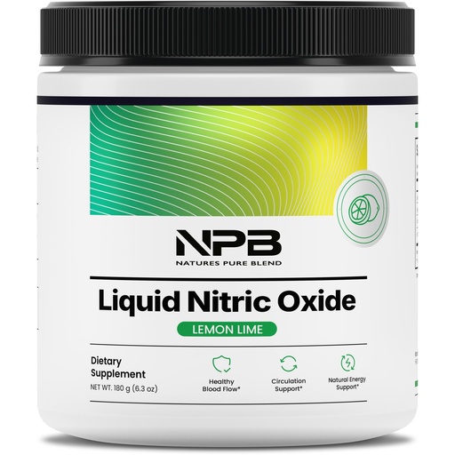 [BRSROAACOJ7BM3A2] Nature's Pure Blend Liquid Nitric Oxide Supplements for Men – L-Arginine Powder – Nitric Oxide Booster & Circulation Supplement – Blood Flow Support, L Arginine and L Citrulline – 5000 MG