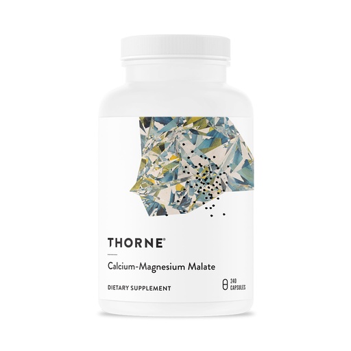 [BRSWG2YEBB5AG3LB] THORNE - Calcium-Magnesium Malate - Optimally Absorbed Magnesium & Calcium Mineral Supplement - Supports Bone, Muscle, Lung & Heart Health* - Third-Party Certified - Dairy & Gluten-Free - 240 Capsules