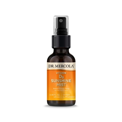 [BRSWIZIKOYOQAG32] Dr. Mercola Vitamin D3 Sunshine Mist - Supports Immune & Joint Health - 5000 IU per Serving - Non-GMO, Gluten-Free & Soy-Free - 0.98 fl oz (38 Servings)
