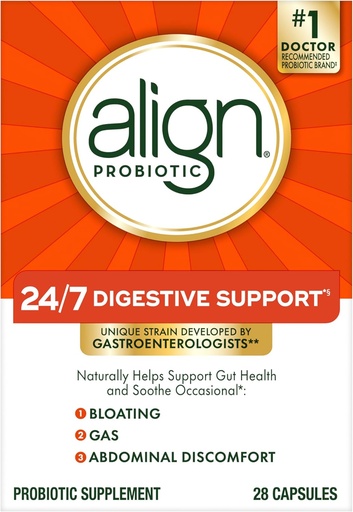 [BRSWIYQ6O4MRUHL6] Align Probiotic, Probiotics for Women and Men, Daily Probiotic Supplement for Digestive Health*, #1 Empfohlene Probiotika von Ärzten und Gastroenterologists‡, 28 Kapseln