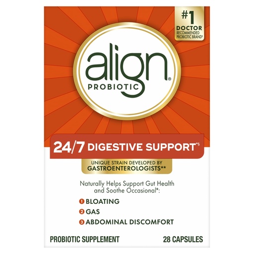 [BRSWIYQ6O4MRUHL6] Align Probiotic, Probiotics for Women and Men, Daily Probiotic Supplement for Digestive Health*, #1 Recommended Probiotic by Doctors and Gastroenterologists‡, 28 Capsules