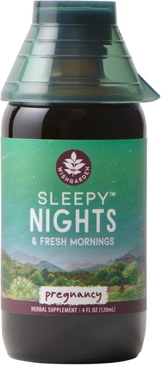 [BRSWYGQBA4MGE2A6] WishGarden Herbs Sleepy Nights for Pregnancy - Plant-Based Herbal Sleep Aid Safe for Pregnant Moms, Organic Sleep Tincture with Chamomile & Scullcap Supports Restful Sleep Without Melatonin, 4oz