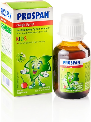 [BRSRO23YBECWK3T2] Prospan/Abrilar Kids Cough Syrup + lima Ivy Leaf Extract EA575 - Soothes Cough, Lima Relief, Ei sokeria, ei kuiva, alkoholiton, Drug-free - 100 ml