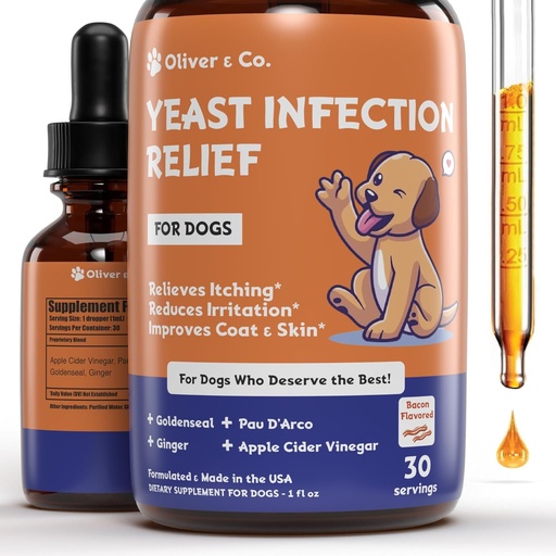 [BRSROCAZBYHWOETV] Natural Yeast Infection Treatment for Dogs | Helps to Support Itch Relief, Scratching Relief & Much More | Ear Infection Treatment for Dogs | Dog Ear Infection Treatment | 1 fl oz