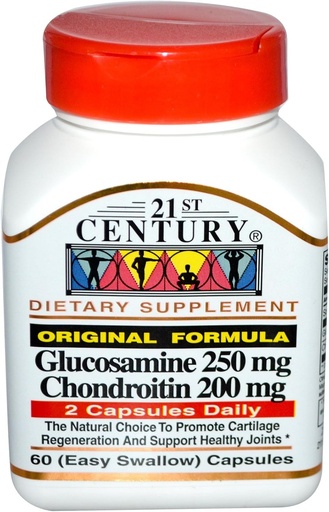 [BRSWIYIYAF7RSEDU] 21st Century Glucosamine Chondoitrin Original Formula 60 Capsules