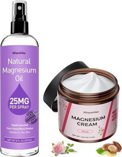 [BRSRAAIYOAOWGH34] Topical Magnesium Cream for Pain and Sleep,Nighttime Magnesium Lotion for Leg Cramps,Muscle Relaxation,Calm,Deep Hydration for Body & Skin Care - Natural and Safe for Kids.