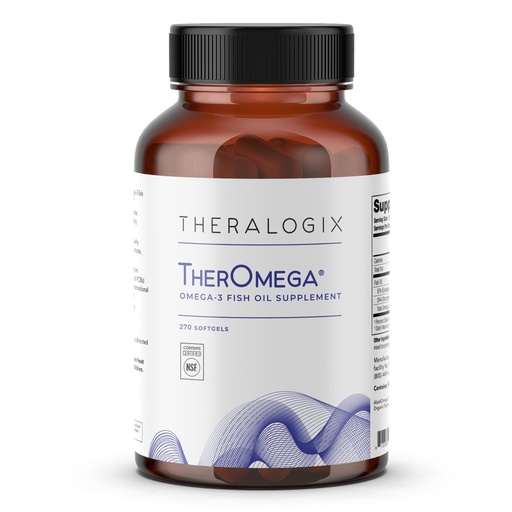 [BRSWKEL2AUPQEETA] Theralogix TherOmega Omega-3 Fish Oil Supplement - Supports Heart, Brain, Immune & Joint Health* - 700 mg DHA & EPA from Wild Alaska Pollock - Sustainably Sourced - NSF Certified - 270 Softgels