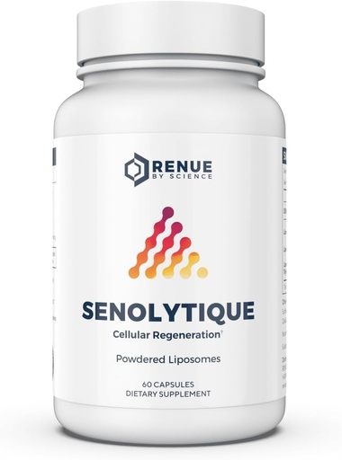 [BRSROCD7CR5WAF3P] Renue By Science Senolytiske Senolytiske kosttilskudd | 60 kapsler med fisetin (35 mg) Quercetin (78 mg) & Spermidine (3mg) per servering | Liposomal formel | Produsert i USA & Tredjeparts testet