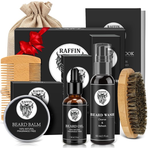 [BRSWYZ35OINQOHLB] Mens Gifts - Beard Kit for Men's Self-care, Outfits Men's Grooming Routine, Anniversary | Birthday | Christmas Gifts for Men Him Husband Boyfriend Dad Son Friend Brother, Mens Stocking Stuffers