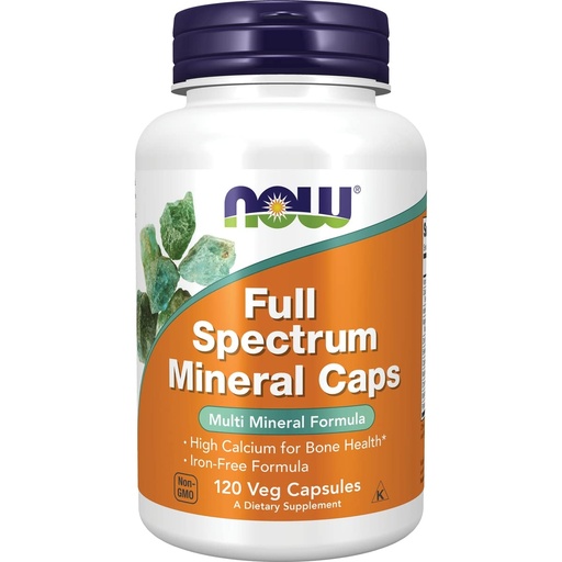 [BRSWIYQ6PJ5ROELE] Now Foods FULL SPECTRUM MINERAL CAPS Standard Packaging/120 Caps AD