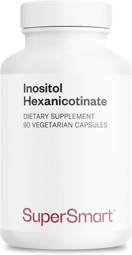 [BRSWIHQZBEDAKGDM] Supersmart - Inositol Hexanicotinate 1500mg per Day (High Strength Niacin Flush Free) - Improved Vitamin B3 Supplement | Non-GMO & Gluten Free - 90 Vegetarian Capsules