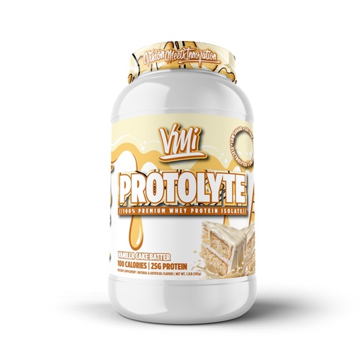 [BRSWECQKBZ4A4E37] VMI Sports | ProtoLyte Whey Isolate Protein Powder | Low Calorie Whey for Weight Loss and Muscle Gain | Digestive Enzymes | Non-GMO (1.6 lb, Vanilla Cake Batter)