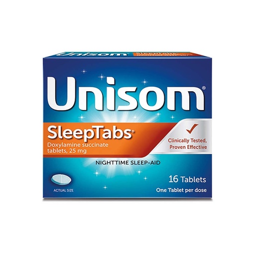 [BRSWIF35BYNB4332] Unisom Sleep Tabs Size 16ct Unisom Nighttime Sleep-Aid