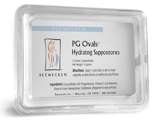 [BRSWGGIQOUFGOE3G] Bezwecken – PG Ovals – 16 Oval Suppositories – eyni Trusted Formula, Yeni I Artan Şekil – Alleviate Vaginal Dryness - Progesterone-Only Alternative