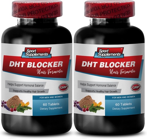 [BRSWGFT3B56BYCT4] Hair Growth Hair Vitamins Without biotin - DHT Blocker Hair Formula - Support Healthy Hair Growth - he shou wu for Gray Hair, Soy isoflavones Supplement, kudzu Root Capsules, dht Blocker - 2B 120 Cap