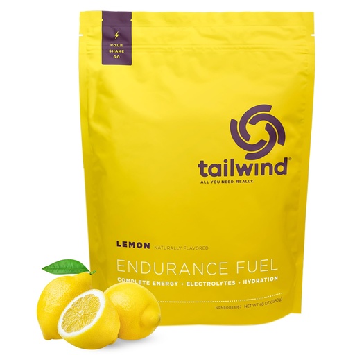 [BRSWKZIOAUNB6CTG] Tailwind Nutrition Endurance Fuel, Carbohydrate & Electrolyte Sports Drink Mix Powder, Gluten-Free, Vegan, Lemon, 50 Servings