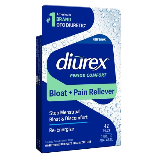 [BRSWIYIEOEBRQ2DA] Diurex Water Pills + Pain Relief - Relieve Water Bloat, Cramps, & Fatigue - 42 Count