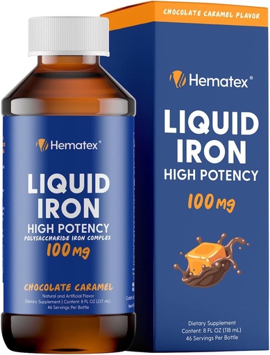 [BRSRMZ36CAHQGF3K] Hematex - 100mg 다당류 Iron Complex Iron Supplements for Anemia and Iron Deficiency
