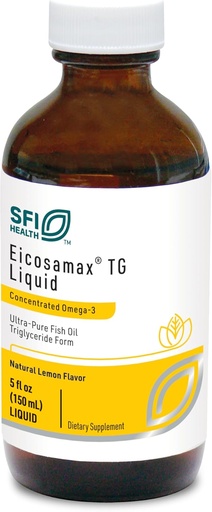 [BRSWGHD5OVYRACA6] Klaire Labs SFI Health Eicosamax TG Fish Oil - Ultra Pure Omega-3 Fish Oil Pills with EPA/DHA - Sustainably Sourced - Natural Lemon Flavor for No Fishy Burps or Aftertaste (30 Servings / 5 fl oz)