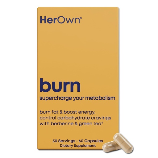 [BRSRMYL4BYMBQCTH] her own Boost, Helps Boost Energy, Supports Metabolism, Proprietary Thermogenic Blend, Green Tea Leaf Extract, Gluten and Soy Free, Vegan, 60 Capsules, 30 Servings, Small, Multi