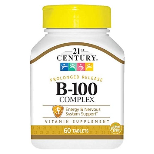[BRSWIFYLAQNQGEDA] 21 ST Century B-100 Complex TIME Release 60 CAPS
