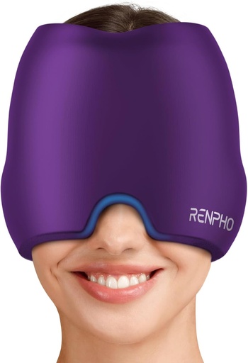 [BRSRAZD7A4MGE3LL] Relief Cap Ice Head Wrap with Hot or Cold Therapy Hangover Relief Products Ice Face Mask