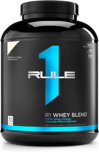 [BRSWKEAEBF6QIA3E] R1 Whey Blend, 68 Servings, Vanilla Ice Cream
